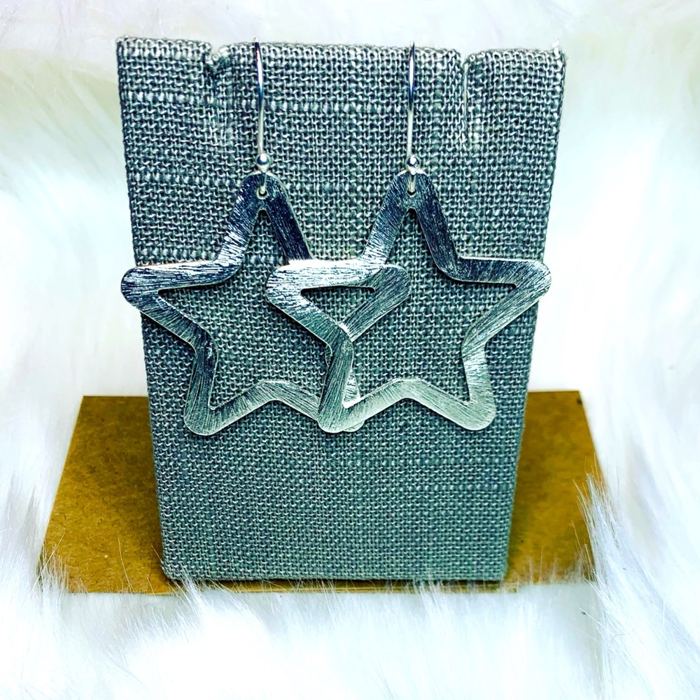 Silver Star Earrings